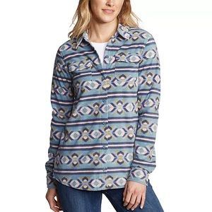 Women’s Eddie Bauer Fleece Button-Up Shacket Size XS